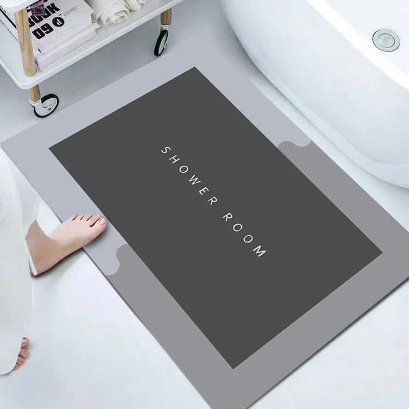 Floroux | Tapis de bain hautement absorbant antidérapant