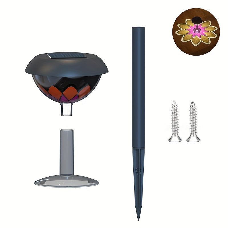 LumiLuxe - Lampe de jardin LED solaire moderne