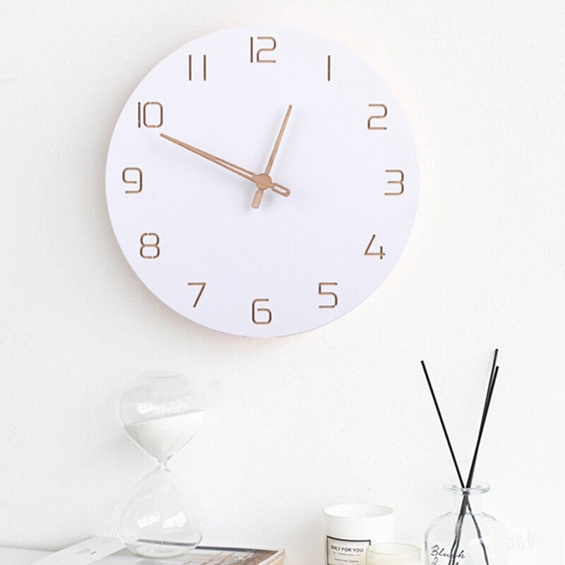 Floroux Horloge murale en bois 3D
