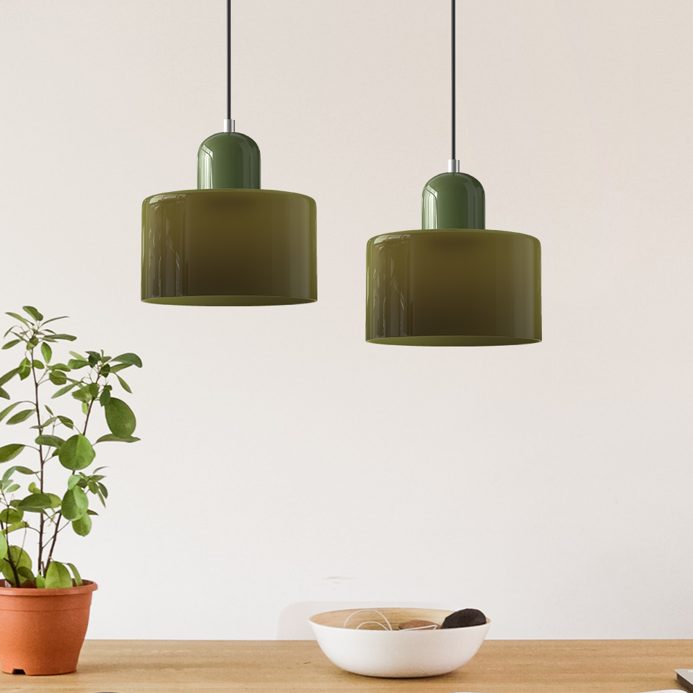Floroux Glass Suspension | Creative Bauhaus Design | Colorful Accents | Atmospheric Lighting for Dining Room & Living Room