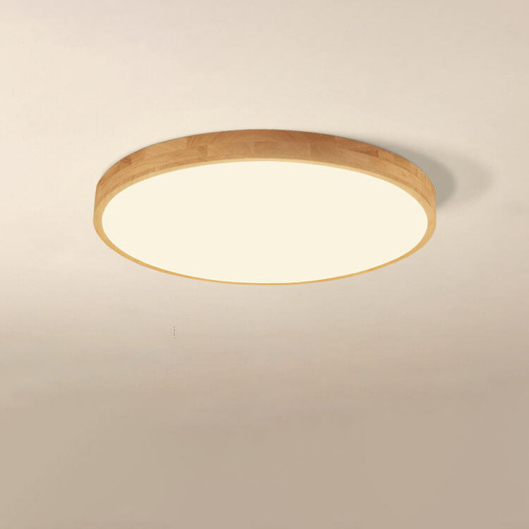 Floroux Round LED Ceiling Light | Ultra-Thin | Solid Wood | Scandinavian Design for Living Spaces