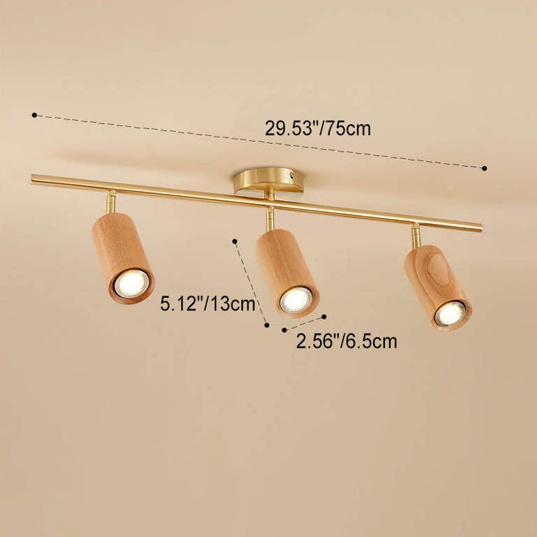 Floroux Design Nordique LED Plafonnier | Design en Bois Minimaliste | Économe en Énergie | Ambiance de Vie Moderne