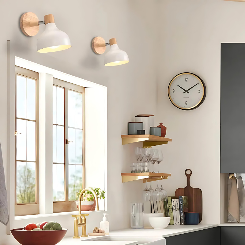 Floroux - Applique murale en bois rustique pour une ambiance chaleureuse