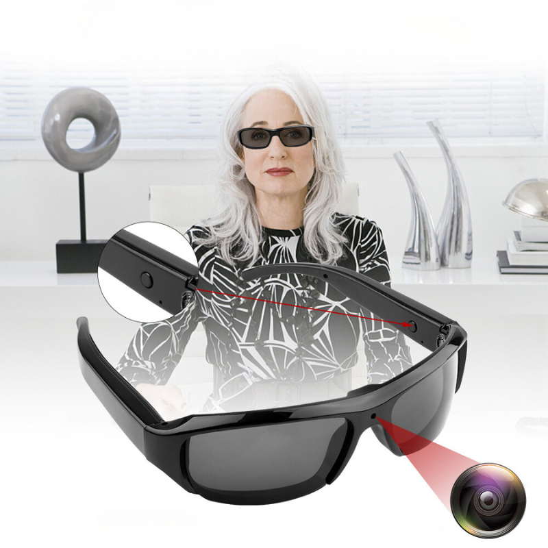 AdventureVision Lunettes de soleil - Caméra sportive 1080P élégante