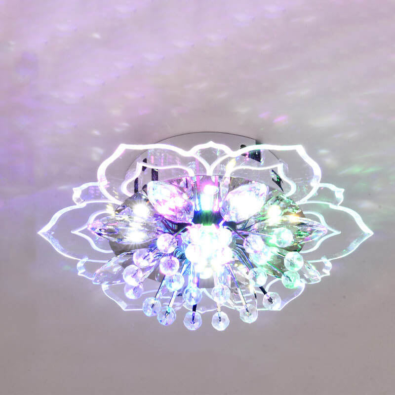 Floroux LED Crystal Ceiling Light | Flower Shape | Modern Design | Energy Saving | Decorative Lighting