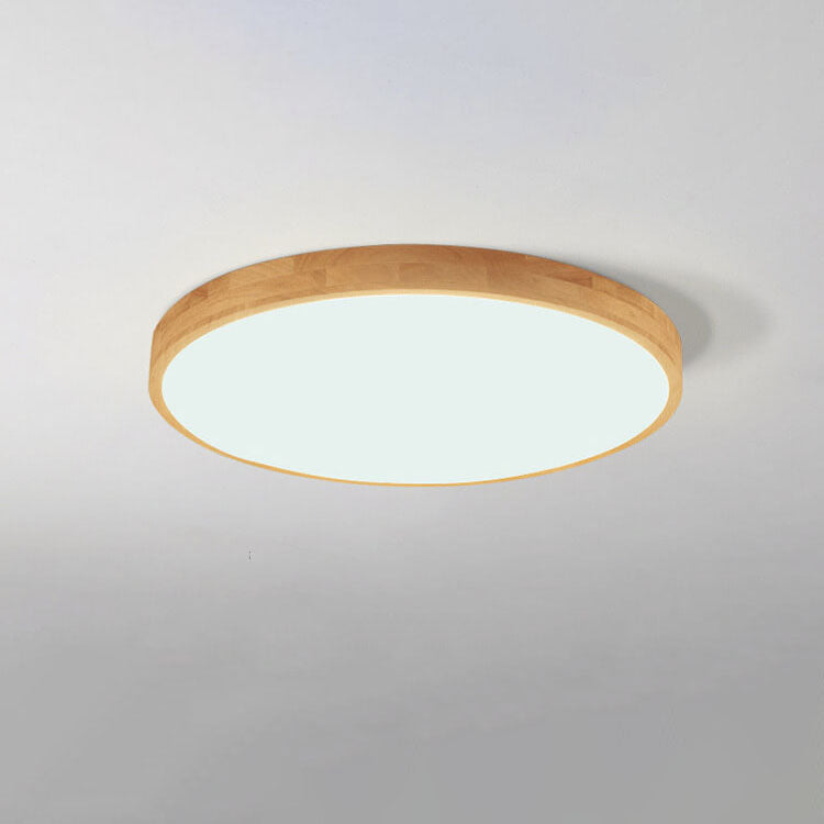 Floroux Round LED Ceiling Light | Ultra-Thin | Solid Wood | Scandinavian Design for Living Spaces
