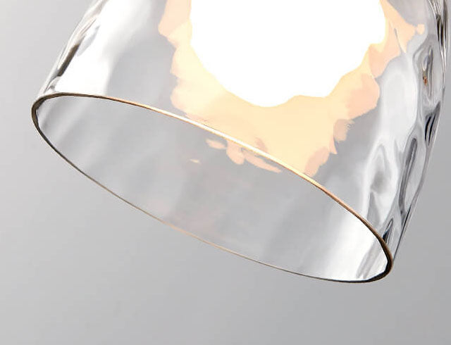Floroux Suspension Nordique | Verre Ribé | 1-Lumière | Design Scandinave | Décoration d'intérieur