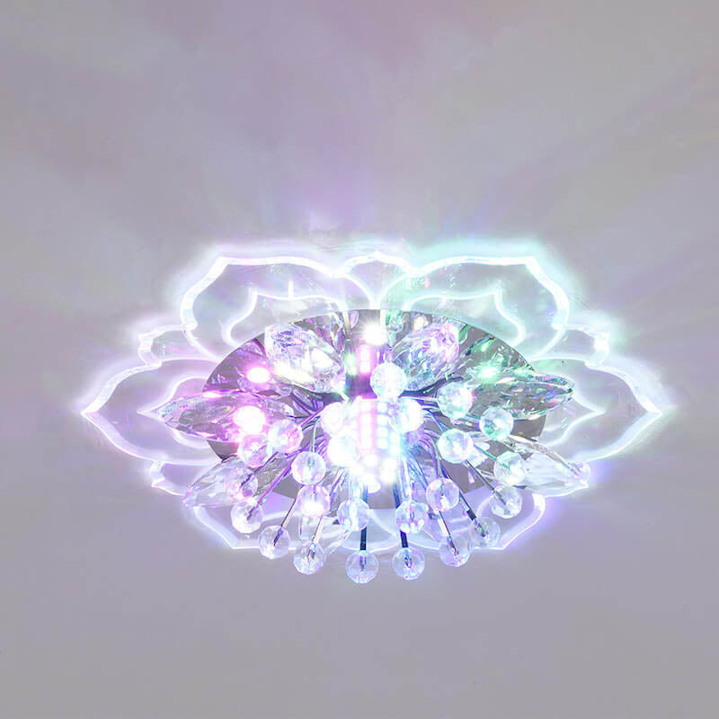 Floroux LED Crystal Ceiling Light | Flower Shape | Modern Design | Energy Saving | Decorative Lighting