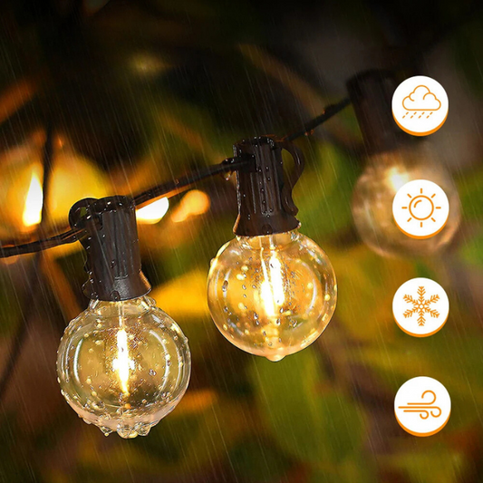BrillanceVin G40 LED-Câble lampes - Élégante éclairage LED d'extérieur pour fêtes
