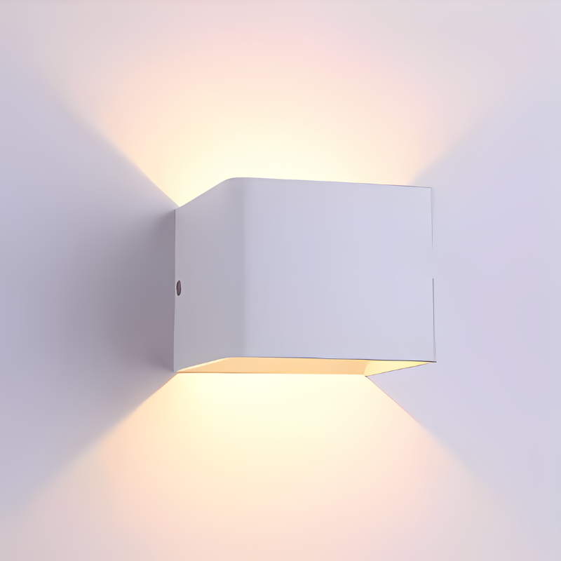 Floroux - Élégante lampe murale carrée pour une vie moderne