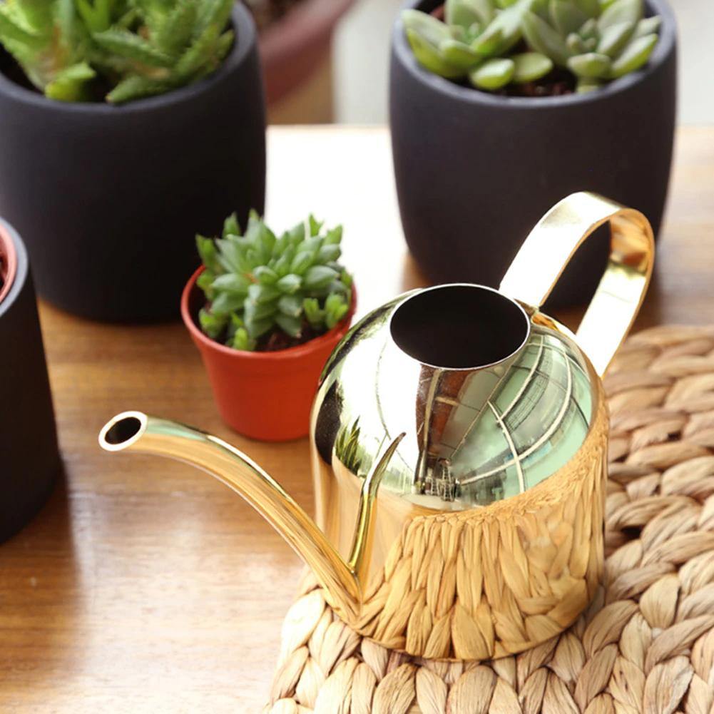 Stainless steel watering can Floroux with flexible spout | Modern design | Perfect watering | Rust resistant