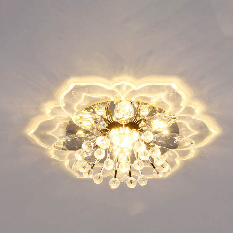 Floroux LED Crystal Ceiling Light | Flower Shape | Modern Design | Energy Saving | Decorative Lighting