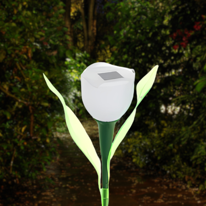 Floroux | Lampe Tulipe Solaire Élégante pour le Jardin