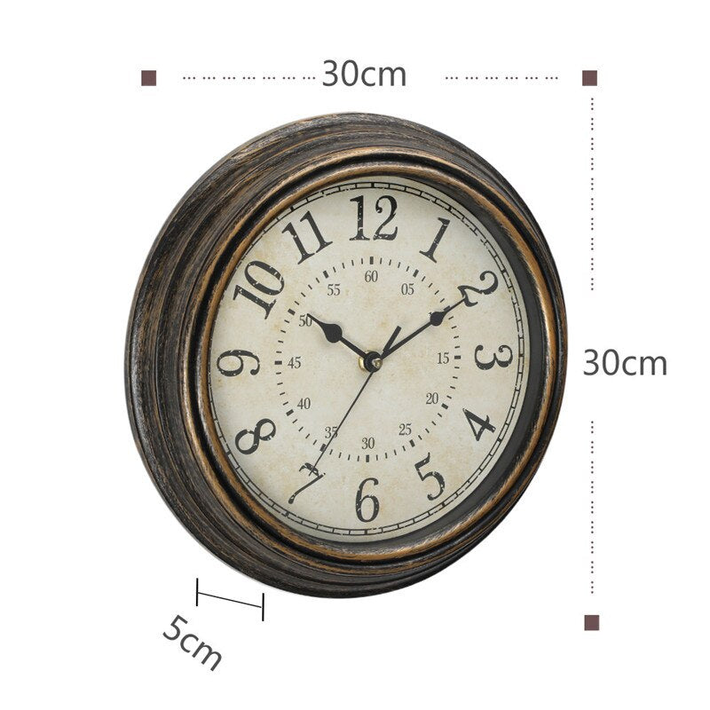 TimeWoods – Horloge murale vintage en bois