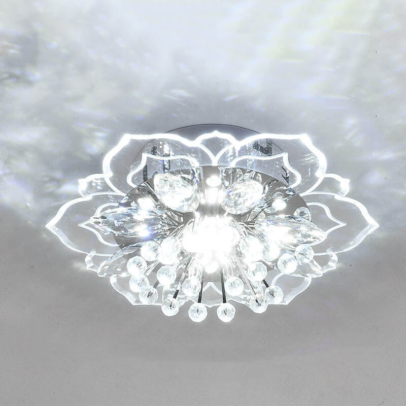 Floroux LED Crystal Ceiling Light | Flower Shape | Modern Design | Energy Saving | Decorative Lighting