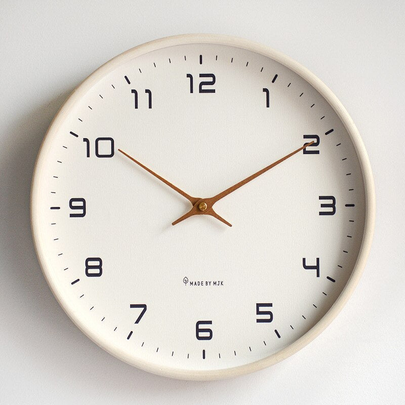 EinzigHolz - Horloge Murale de Simplicité Scandinave