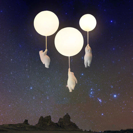 Lampe de plafond pour enfants avec ours et ballon - CloudBear