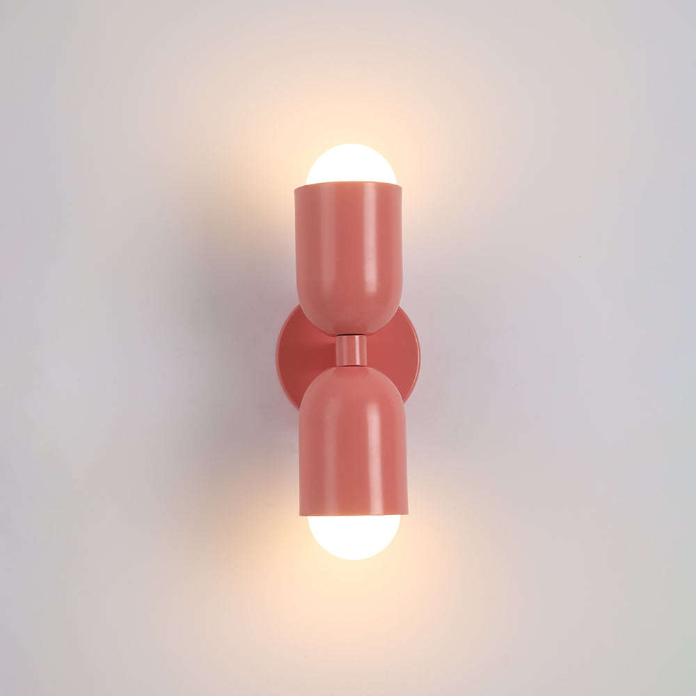Applique Murale LED Morandi Moderne 2 Flammes Noire Intérieur/Couloir Métal