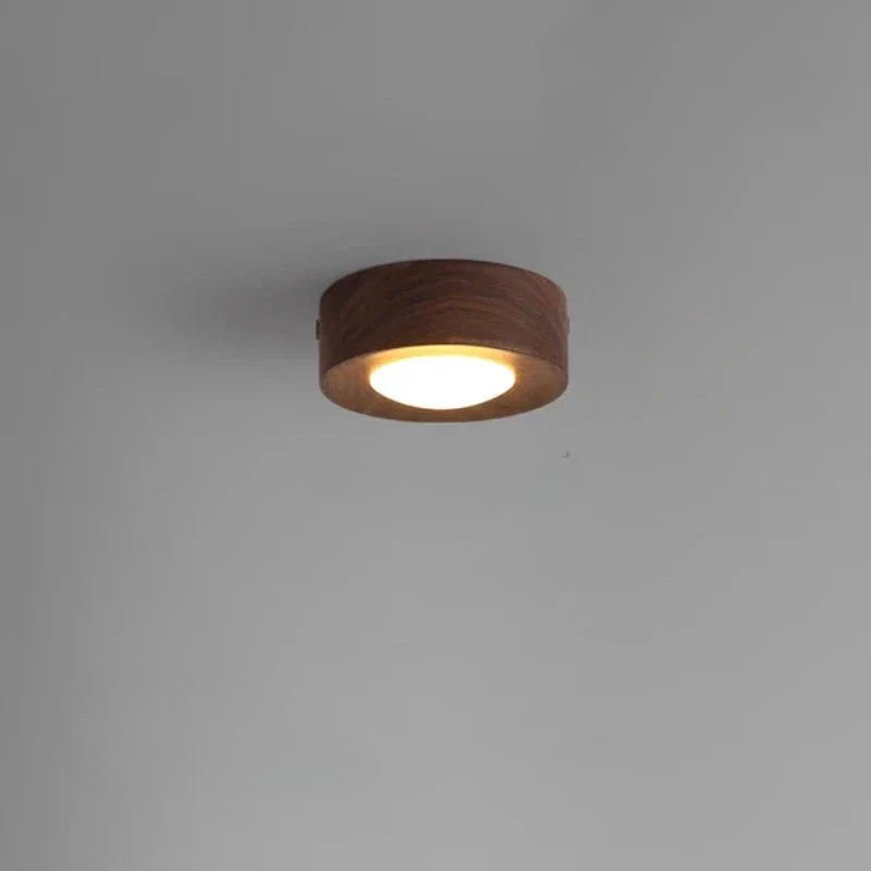 LumiNoyer - Lampe de plafond en noyer LED
