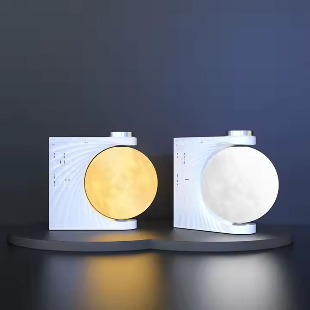 Floroux - Lampe de table Mond Horloge de table numérique pour une ambiance stylée