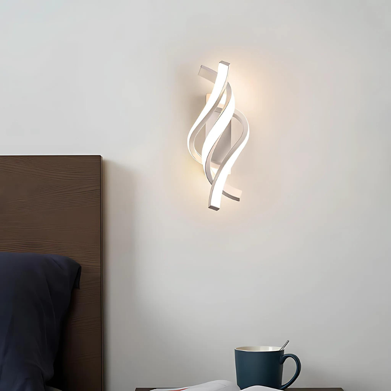 Floroux - Applique murale LED élégante au design en spirale