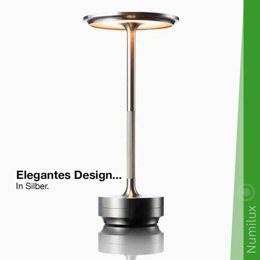 NumiLux Lampe de table rechargeable étanche et élégante