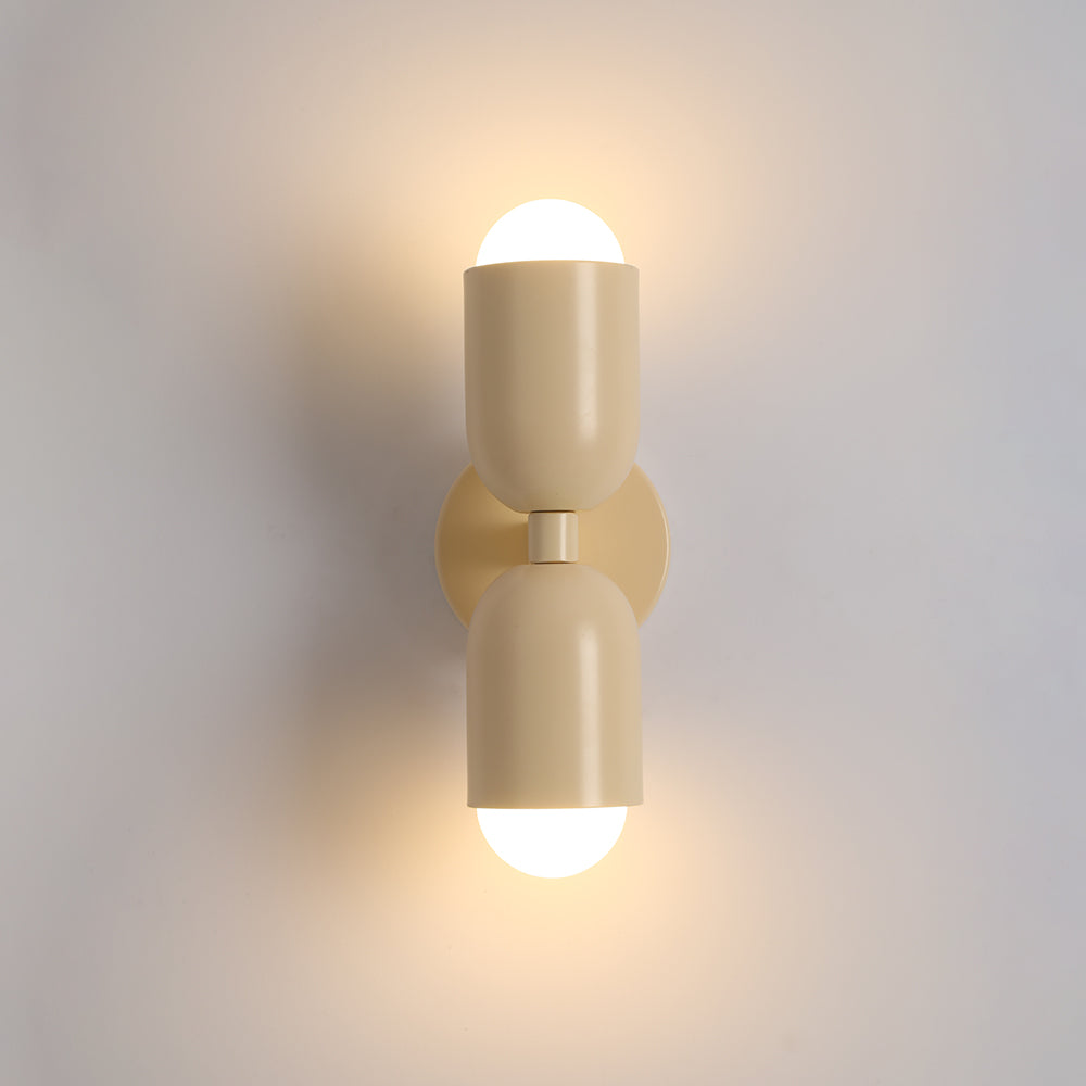 Applique Murale LED Morandi Moderne 2 Flammes Noire Intérieur/Couloir Métal
