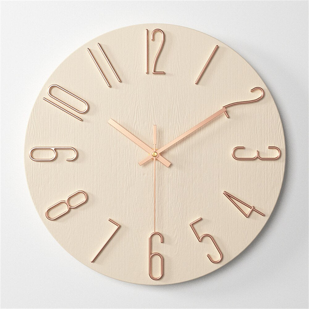 GlowTech – Horloge murale en plastique moderne