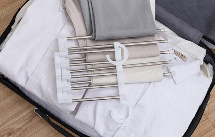 Cintre à pantalons multifonctionnel
