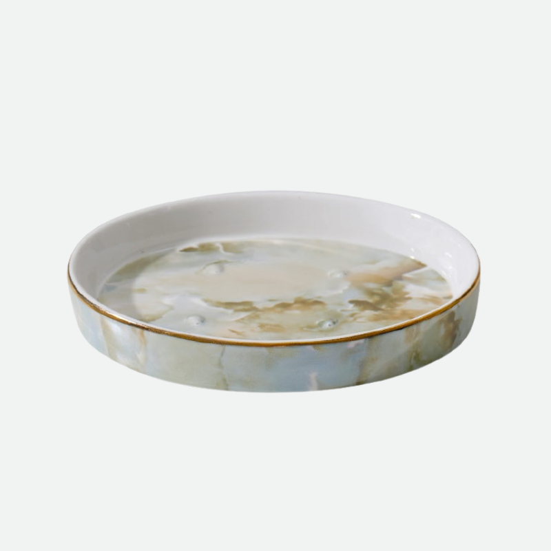 Savonnière "Julia" en céramique et porcelaine