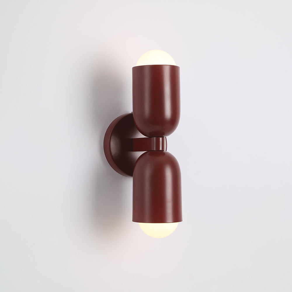 Applique Murale LED Morandi Moderne 2 Flammes Noire Intérieur/Couloir Métal