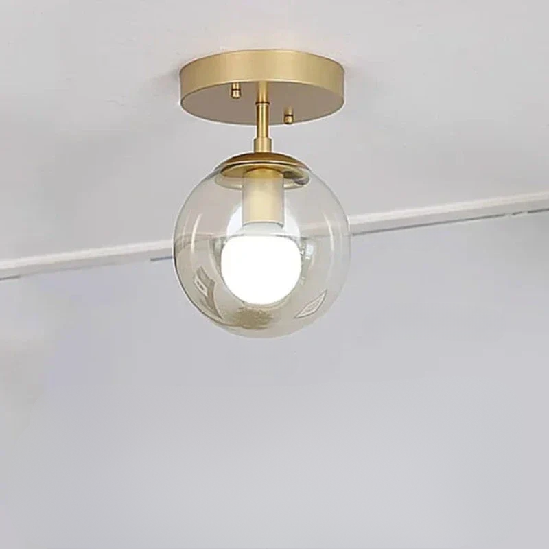 VerreLumi – Lampe de Plafond en Verre Moderne