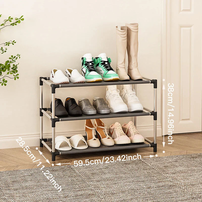 Étagère à chaussures haute : Solution de rangement peu encombrante, stable et durable