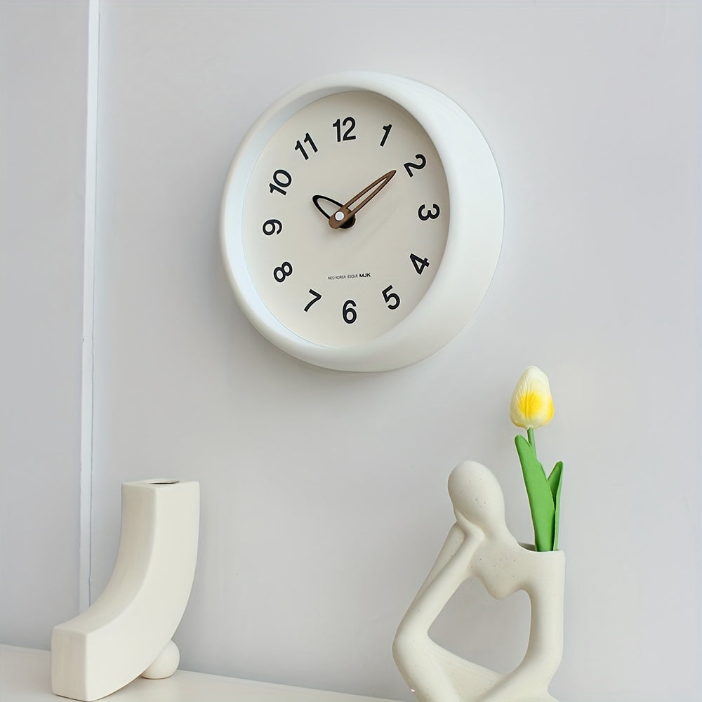 SilenceTime Horloge – Élégante Horloge Murale de 10 Pouces pour la Maison