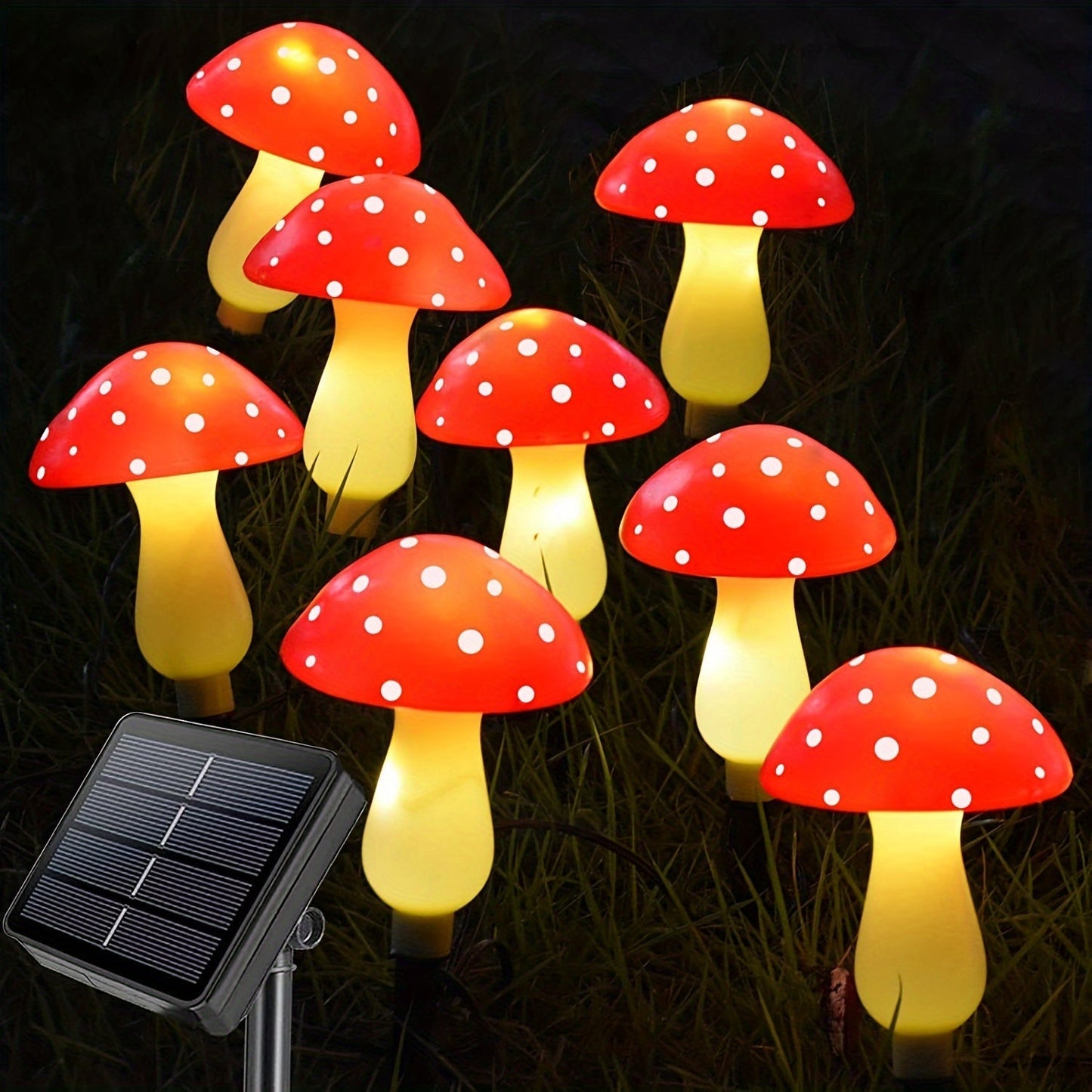 SolarGlow Lampe - Éclairage de jardin économique avec 8 modes