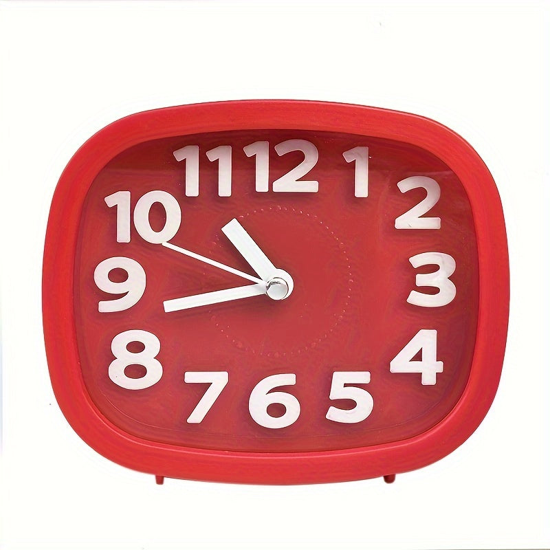 TimeSquare Horloge - Horloge de Réveil Carré 3D Élégant