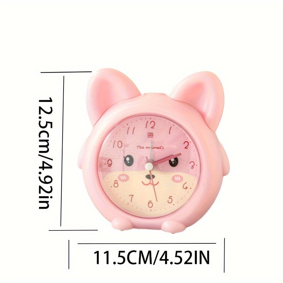 KittyGlow Horloge – Petite Réveil Chat avec Lumière LED