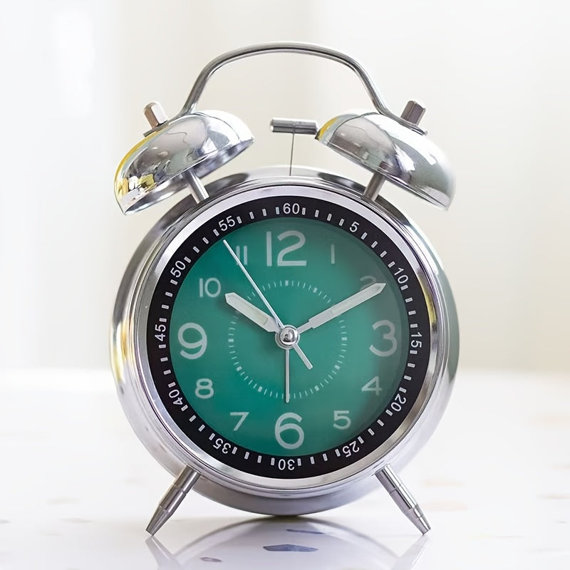 RetroBell Horloge – Réveil Silencieux Élégant avec Éclairage
