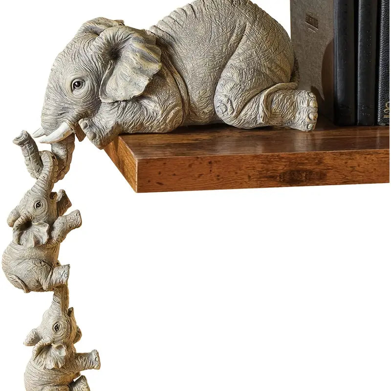 Avry - Set de Figurines Éléphants Rétro
