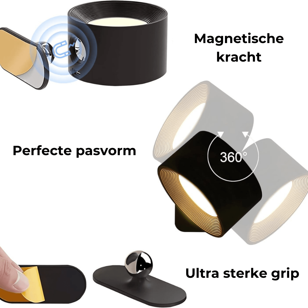 Lumiflex - Lumière murale sans fil 360°