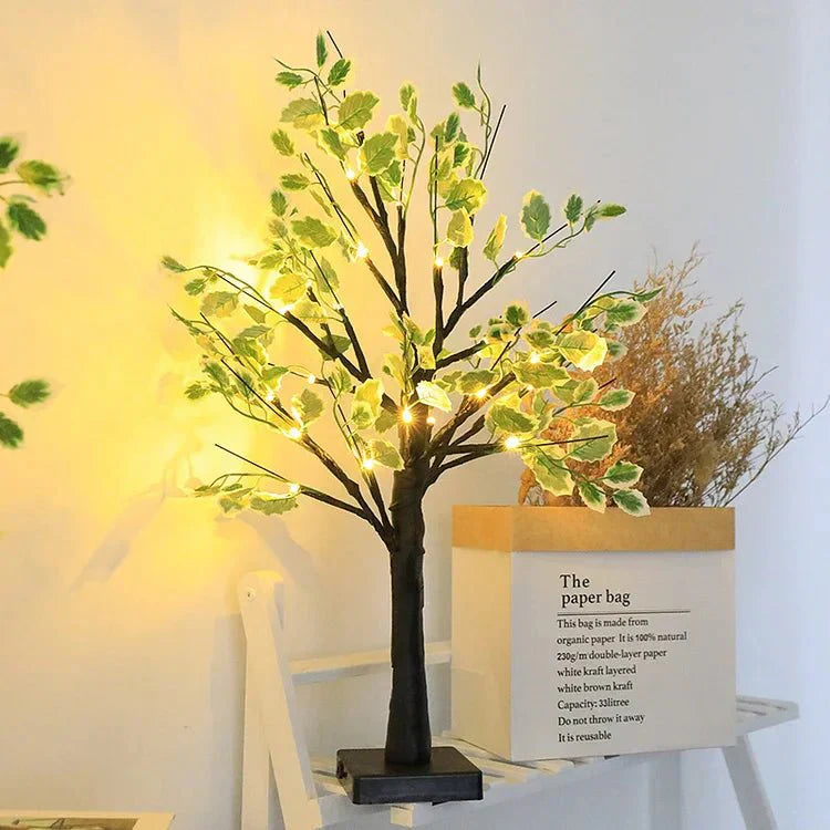 Floroux Feuilles Éclairage LED Arbre