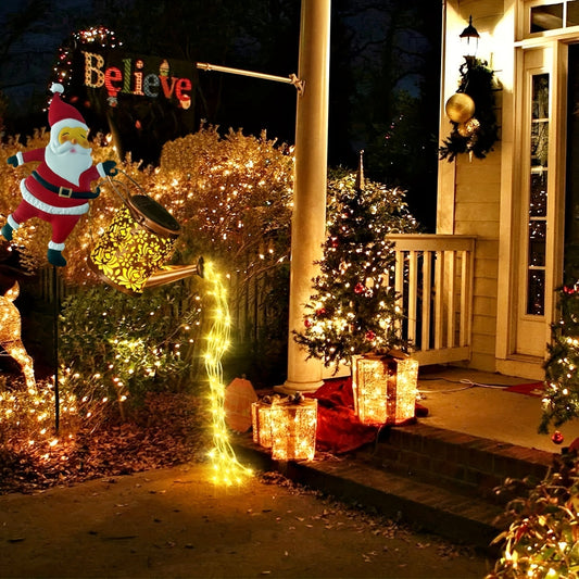 LumiFlow – Éclairage de jardin LED à énergie solaire Cascade