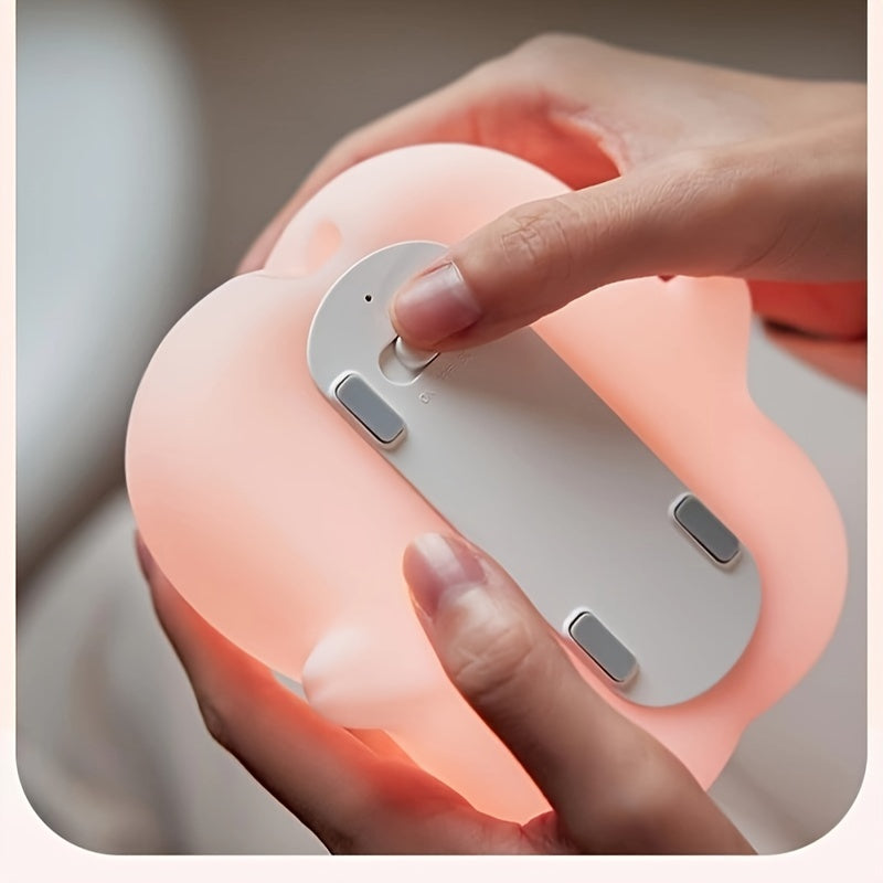 PiggyGlow – Jolie Lampe de Nuit LED Rose pour Enfants