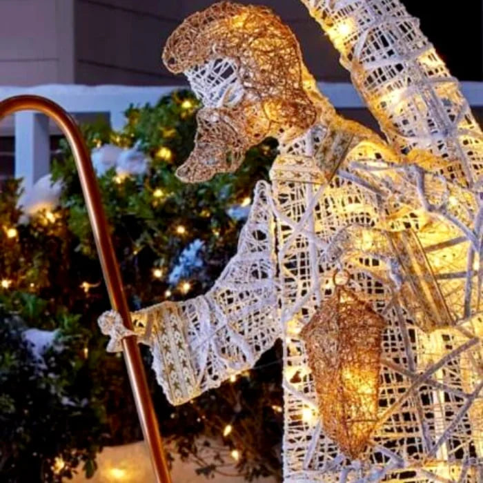 Floroux - Décoration de jardin LED blanc chaud