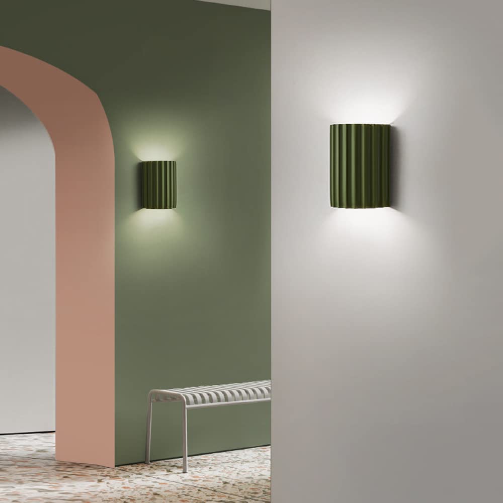 Applique murale demi-cercle Floroux en résine pour salon