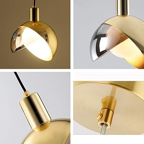 Floroux pendant light in gold glass | Modern design | Dimmable | Elegant lighting for the living room and dining room