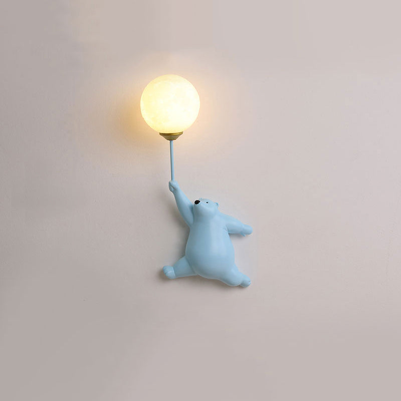 Floroux – Applique LED en résine et acrylique pour chambre d'enfants