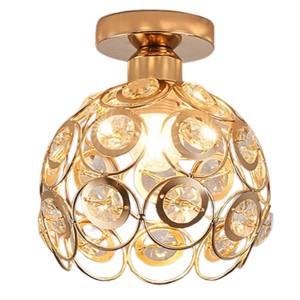 Floroux Or Lustre Luxueux de Plafond Salle de Bal