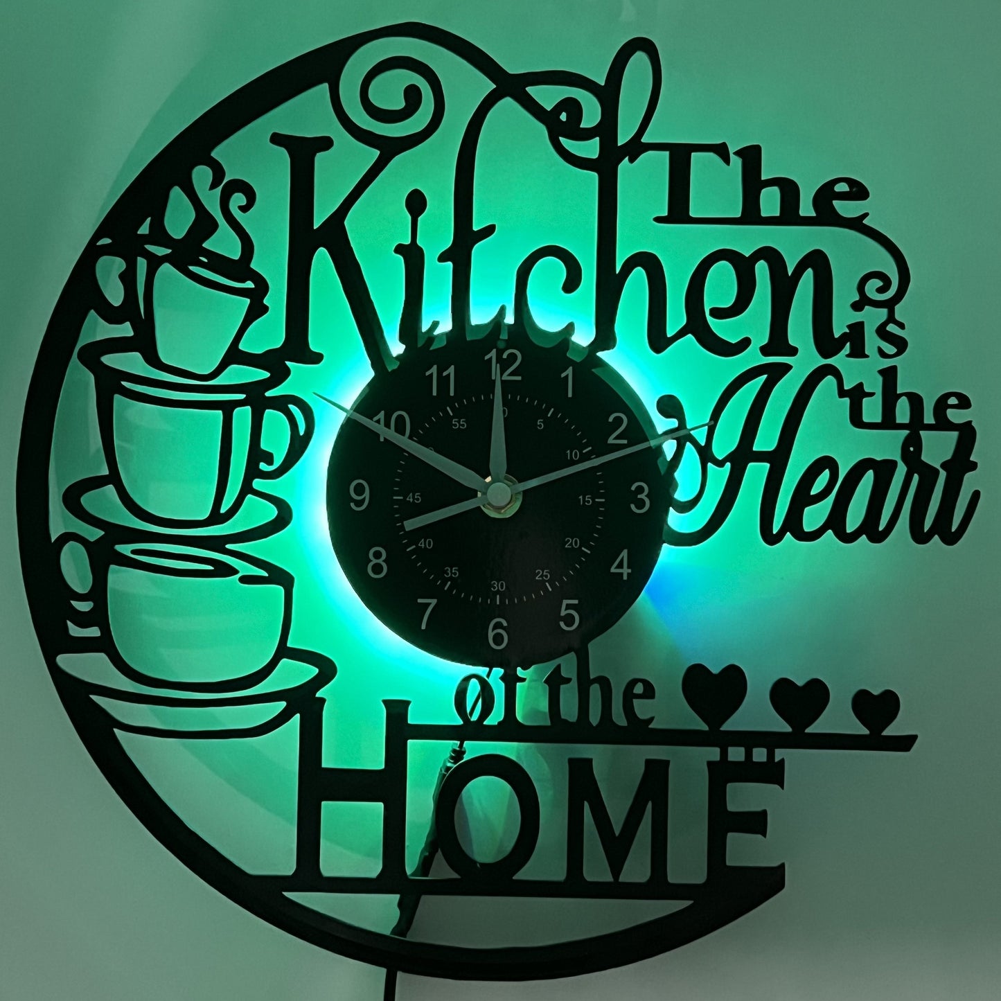 Horloge murale Floroux - Horloge silencieuse pour salon, chambre et cuisine