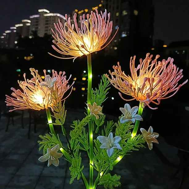 Floroux | Lumière extérieure LED magique avec des motifs floraux